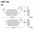 EBC Brakes Double-H Sintered Superbike Brake Pads Rear - FA662HH